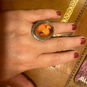 Beautiful Baltic Amber ring ( from Poland)